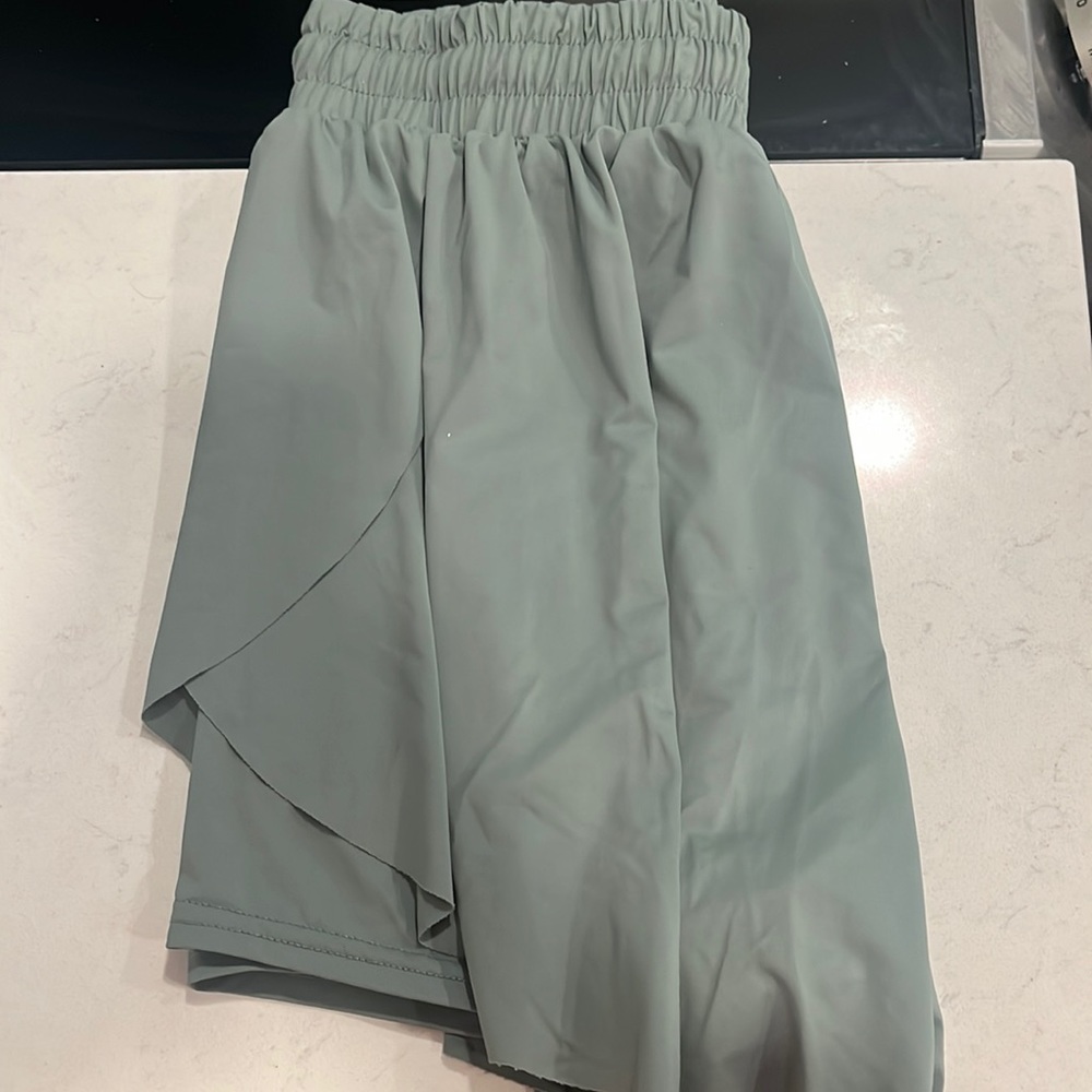 COPY - Altar’d State Green Flowy Shorts